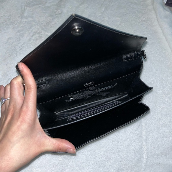 Prada Saffiano Leather mini envelope bag. - Picture 14 of 17